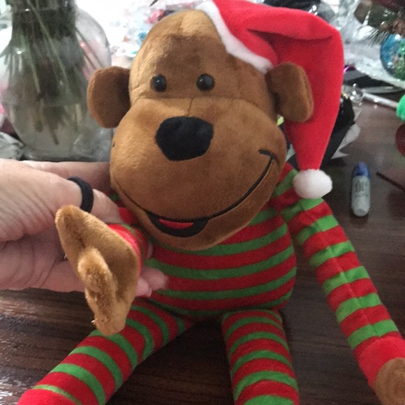 Cutest plush Holiday Monkey ever ! By Mrs Fields - Picture 2 of 11